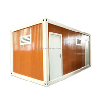 Maison de conteneur pliable de bureau de 20 pieds Maison pliable portable préfabriquée modulaire à faible coût