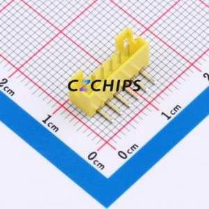 ZX-PH2.0-6PWZ-Y Wire-to-Board Pin Header Bent Lead Through Hole,P=2mm Connector 1x6P 2mm Right Angle Insert PH - Product Image 1