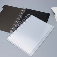 Séparateurs A5 pour reliure à disques, 8 séparateurs d'index en plastique avec couvercle de protection, protecteur pour reliure à disques (couverture + 6 séparateurs à languettes)