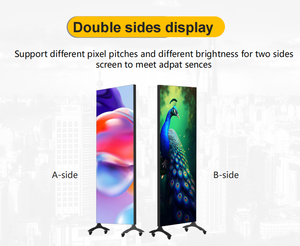 Pantalla LED de columna serie p2.5 G-T5 con soporte de pie para publicidad interior y señalización digital. - Product Image 2
