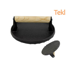 Pronto <span class=keywords><strong>per</strong></span> la spedizione di carne a pressione rotonda <span class=keywords><strong>accessori</strong></span> <span class=keywords><strong>per</strong></span> bistecca BBQ in ghisa <span class=keywords><strong>Hamburger</strong></span> a pressione - Product Image 1