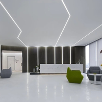 Profil LED carré 1414 facile à installer pour bande lumineuse au néon de 8mm Tube en silicone flexible émission avant