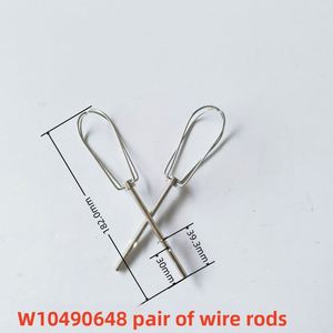 Pièces de rechange pour batteur à œufs, fouets en acier inoxydable 304, crochets à pâte pour crème, gâteaux, accessoires de mixeur de pâtisserie - Product Image 2