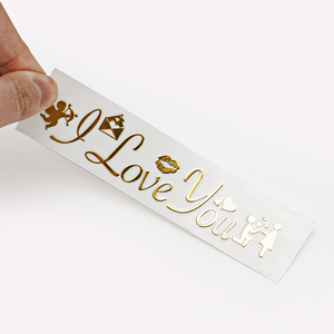 Logo personnalisé <span class=keywords><strong>de</strong></span> luxe métal or adhésif autocollants <span class=keywords><strong>de</strong></span> <span class=keywords><strong>transfert</strong></span> 3D étiquettes décalcomanies nickel métallique - Product Image 1