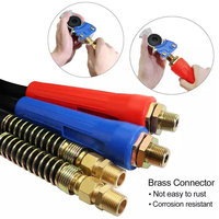 Cordon électrique chauffant en spirale 3 en 1 avec âme en cuivre ABS, assemblages de tuyaux d'air en caoutchouc et de flexibles tressés en polyester, cordon de remorque SAE J1402