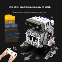 Robot Wall-E Tuomu T1119, science-fiction, programmation, bipède, télécommandé, blocs de construction en plastique, jouet unisexe, transfrontalier