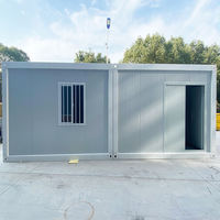 Maison préfabriquée en conteneur à assemblage rapide, en acier léger, portable, pour logement temporaire sur chantier