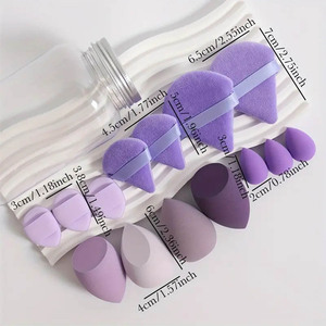 Muestras Disponibles: Set de 14 Esponjas de Maquillaje, Esponja Cosmética para Base, Borlas de Polvo, Mini Esponjas de Dedo, Súper Esponjas Faciales para Mujer - Product Image 3