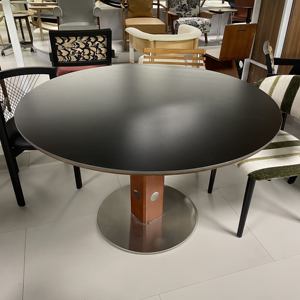 モダン北欧風磁器大理石天板ダイニングテーブルセット 6人掛け ソリッドウッドステンレススチール製 リビングルームデスク交渉用 - Product Image 1