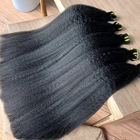 Extensions de cheveux humains 15A, double trame, vierges, cuticules alignées, non traitées, brutes, lisses, 100% cheveux humains