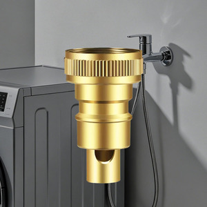 Water Stop Valve 4 Point Copper Color Metal Automatic Shut Off For Kitchen Faucet Accessories - Product Image 2