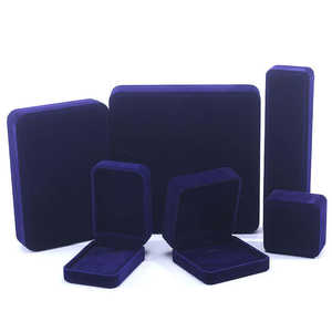 Store Luxury Bracelet Necklace Pendant <b>Ring</b> <b>Jewellery</b> <b>Box</b> Packaging Shop Display Set Velvet Jewelry <b>Box</b> - Product Image 3