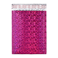 Arc-en-ciel métallisé holographique mat rembourré enveloppe Polymailer sac personnalisé expédition de vêtements emballage sacs d'expédition à bulles