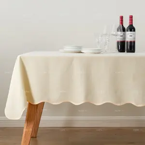 Màu sắc khác nhau mềm vải Bảng trang trí nội thất bền vải máy có thể giặt chống nhăn Polyester Khăn trải bàn bìa cho nhà bếp