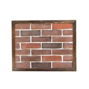 Front house renovation used red brick design faux brick veneer artificial interior wall brick tiles