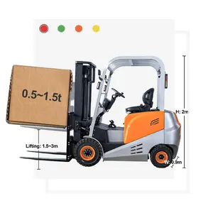 3 wheel small 1.5t 2t mini electric lifter forklift stacker skid steers design within reach moving companies services