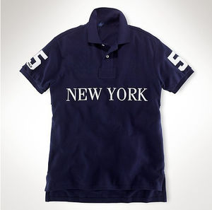 <span class=keywords><strong>Polo</strong></span> pour <span class=keywords><strong>homme</strong></span> <span class=keywords><strong>Lauren</strong></span>, marque urbaine décontractée, 100% Coton, brodé, motif uni, en tissu tricoté respirant, Chicago City <span class=keywords><strong>Polo</strong></span> - Product Image 4