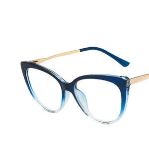 Occhiali Anti-Luce Blu in Metallo e TR90 Stile Cat Eye Bicolore, Occhiali Retrò Senza Prescrizione, Stile Europeo e Americano - Product Image 5