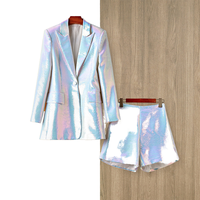 Bettergirl nouveauté femmes deux pièces ensembles de haute qualité femmes vêtements Offre Spéciale brillant Sexy robe à paillettes ensemble