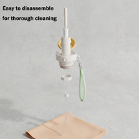 Bouteille d'eau isotherme en acier inoxydable à double paroi personnalisée avec couvercle à poussoir, sans BPA, anti-fuite, pour le cyclisme et les activités de plein air