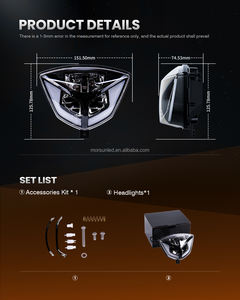 Phare avant LED Reflex certifié Emark pour <span class=keywords><strong>GasGas</strong></span> EC250F EC300F <span class=keywords><strong>2023</strong></span> TXT RACING 300, système d'éclairage DRL ambre/blanc - Product Image 3