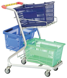 Carrito <span class=keywords><strong>de</strong></span> Compras Doble para <span class=keywords><strong>Supermercado</strong></span>, Carrito <span class=keywords><strong>de</strong></span> <span class=keywords><strong>Supermercado</strong></span> <span class=keywords><strong>en</strong></span> <span class=keywords><strong>Venta</strong></span> al Por Mayor - Product Image 1