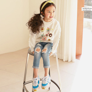 Tienda en Línea China, Blusa Elegante con Volantes Laterales de Nuevo Diseño Coreano para Niñas - Product Image 5