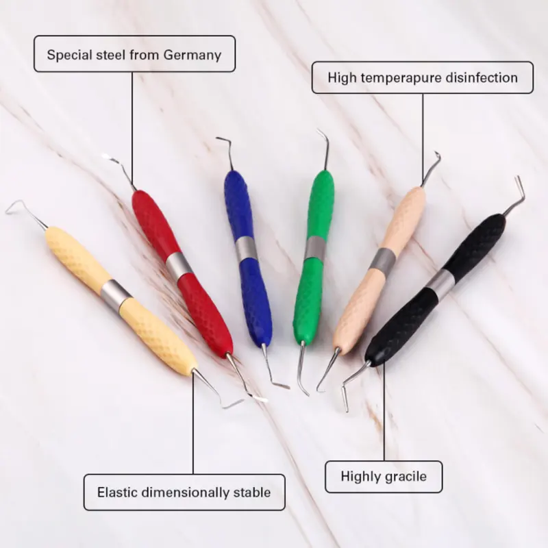 Instrumen Pengisian Spatula Resin Komposit Gigi, Kit Pengisi Resin Restorasi Estetika