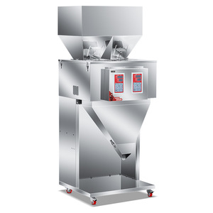 Machine de remplissage électrique entièrement automatique à grande capacité pour sacs en plastique, haute productivité pour granulés, poudres, noix, riz - Product Image 1