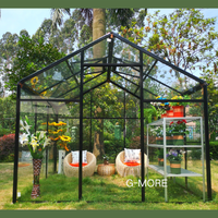 Serre professionnelle en aluminium et verre pour la culture de plantes en extérieur, jardin, pépinière, serre de jardinage à vendre