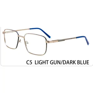 Men Optical Glasses Frame Metal Spectacles Computer Eyeglass Anti Blue Light Glasses