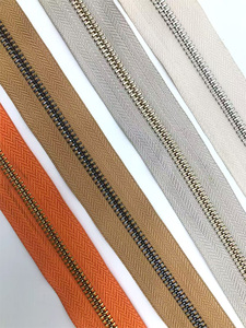 Hengda nhà máy customizedzipper răng hai cách mở 6 inch tách dây kéo Poly Băng #5 bạc dây kéo hai cách mở kết thúc - Product Image 5