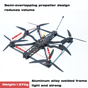 <span class=keywords><strong>6</strong></span>-Trục 10Inch 13Inch 15Inch Dài Phạm Vi Nặng Vận Chuyển Hàng Hóa <span class=keywords><strong>Drone</strong></span> FPV Racing <span class=keywords><strong>Drone</strong></span> Dài Phạm Vi FPV <span class=keywords><strong>Drone</strong></span> - Product Image 3