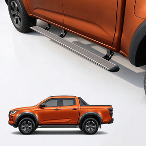Marchepieds latéraux en alliage d'aluminium WJ avec LED étanches IP67, capacité de charge de 300 kg pour pick-up ISUZU D-MAX RG 2013-2025 - Product Image 2