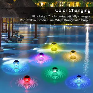 Solar Panel Powered Pond Drift Waterproof Glow Led Solar Floating Lamp Swimming Pool Ball Color Changing Light 2022