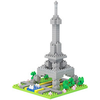 Taj Mahal Building Tower Toy Jeu de blocs ABS de 40 pièces pour l'assemblage éducatif Kit de construction de modèles miniatures