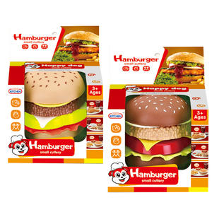 Venta caliente al por mayor juguete hamburguesa simulación comida juguetes cocina educación juego de simulación comida accesorios juguete - Product Image 1