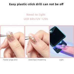 Colle à ongles en tube de 15 ml en gros, étiquette privée personnalisée OEM, colle forte sans essuyage pour strass et diamants sur les ongles - Product Image 6