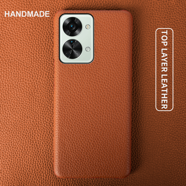 For One Plus Nord 2T 5g Real Leather Case for Oneplus Nord CE 2 5g Soft Feel Leather Case