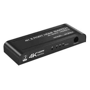 FJ-4K301A Fjgear High Quality Hd 3840*2160 60Hz 3 Port 4K 3 In 1 Out Hdmi Video Selector Switcher