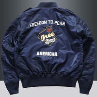 Veste décontractée pour homme en cuir véritable, coupe ample, brodée, coupe-vent, respirante, écologique, avec logo frontal, style streetwear