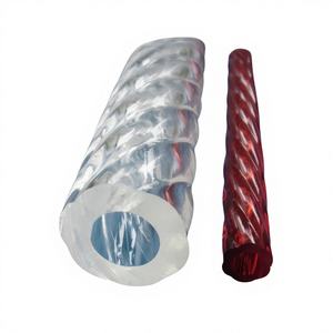 Pilar de Escalera Transparente en Espiral de Acrílico Moderno - Product Image 1