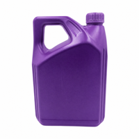Bidon d'huile en plastique de 4L avec poignée, bouteille d'huile à bouchon à vis de 4L, bouteille vide pour liquides chimiques de 4L, bouteille d'huile moteur OEM de 4L