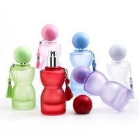 Vente en gros de flacons de parfum en verre 30ml F113 bouchon à vis vide bouteille de voyage cosmétique avec pulvérisateur de brouillard pour remplacement d'échantillon