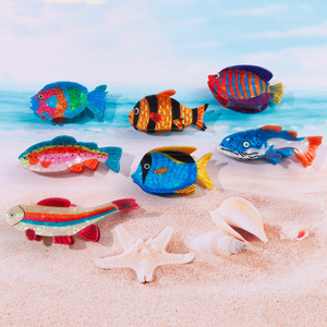 Vente en gros d'accessoires pour cheveux en plastique, poissons tropicaux et requins, style dessin animé mignon, style européen et américain, pour femmes - Product Image 1