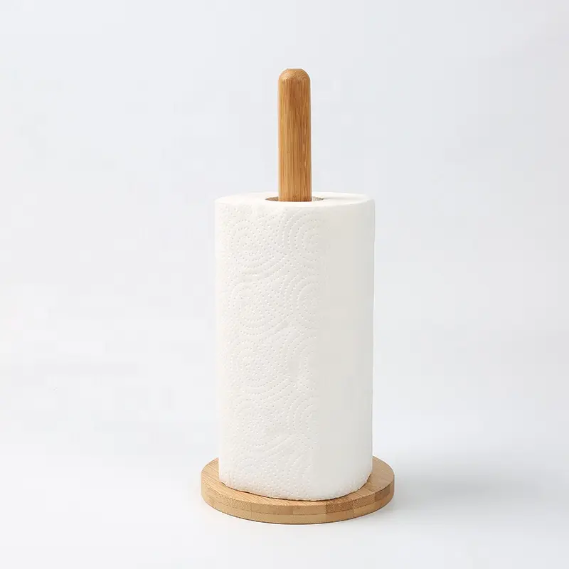 Großhandel Günstige Benutzer definierte Antike Nachttisch Bambus Badezimmer Küchentisch Holz gewebe Toilette Lagerung Papierrollen halter