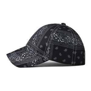 Casquette de baseball tendance et élégante en gros, style vintage, imprimé floral Paisley, pour femmes et hommes, idéale pour l'extérieur - Product Image 3