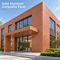Panneau composite en aluminium massif argenté avec revêtement PVDF de 3, 4 et 5 mm d'épaisseur personnalisée pour le revêtement de colonnes