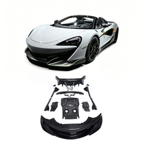 Nouveau kit de conversion de pare-chocs avant/arrière en fibre de carbone pour coupé 540C/570S/600LT, noir carbone, installation par clip, garantie 1 an