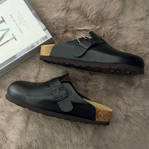 Birkenstocks 2025 été nouvelles pantoufles en liège à double boutonnage hommes et femmes sandales en cuir d'extérieur vêtements d'extérieur confortables - Product Image 5